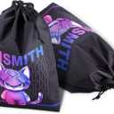 3 x Hismith Adult Toy Storage Bags, Drawstring Storage Bags, Polyester Fabric Pouch Stuff Bags for Travelling, 6 Pieces Gift Bag S Size Set