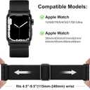 Easuny 5 Pack Stretchy Bands Compatible with Apple Watch 38mm 40mm 41mm 42mm 44mm 45mm 46mm Women, Elastic Fabric Nylon Strap Wristband for iWatch SE 3 2 1 Series 11 10 9 8 7 6 5 4 3 Boho Solo Loop (B6:Light Green/Pink/White/Black/Dark Pink)