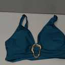 BMJL Women's Bikini Bra Retro Swimsuits Bathing Suits 2025 (Blue Green)