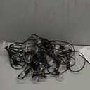 Radiance Clear String Globe Lights, 25 ft, Black Wire, G40 Bulb