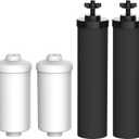 NSF/ANSI 372 Certified Water Filter, Replacement for Berkey® Black Filters (BB9-2®) & Fluoride Filters (PF-2®) Combo Pack