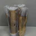 I00000 200 Pack Gold Plastic Cups, 9 Oz Elegant Clear Plastic Cups Gold Rimmed Disposable Wine Glasses Fancy Disposable Party Cup Wedding Cup Drinking Tumblers Cocktail Glasses Perfect for Party