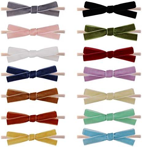 LittleJoJo Baby Girl Headbands and Bows, Newborn Infant Toddler Nylon Hairbands Hair Accessories