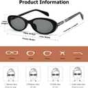 Retro Oval Sunglasses for Women - Trendy Tortoise Shell Frame Shades with Silver Metal Ring Detail UV400 Protection