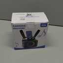 Karaoke Machine,Portable Bluetooth Speaker with 2 Wireless Microphone for Adults & Kids with LED Lights, Karaoke Microphone with PA System Supports USB/TF/AUX,Gift for Party Easter Gifts(Black)