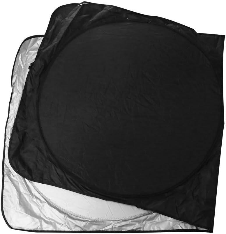 Qtqgoitem 150 x 70cm Front Window Sun Shade Cover Mesh Sunshade UV Protection for Car (Model: 138 15d e98 d17 1dc)