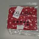 EXLURA Women Summer Boho Skirts Polka Dot Asymmetrical Midi Skirts Red (Red, XS)