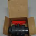 PVC Union Ball Valve, 1-1/4" Inch (DN32) True Union Full Flow Ball Valve with ASTM EPDM O-ring, Slip Socket, Full Port for Water System