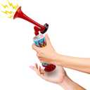 ArtCreativity Mini Air Horn Pump Noise Makers, 10-Inch Airhorn Noisemakers for Sporting Events, Set of 3 Blow Horns for Safety, Celebrations, Birthday Party Favors and Goodie Bag Stuffers for Kids