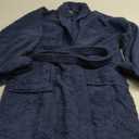 Cotton Terry Robes for Women and Men, Terry Shawl Collar Bathrobe, ONE SIZE - UNISEX Men & Women Spa Robe (Navy Blue)