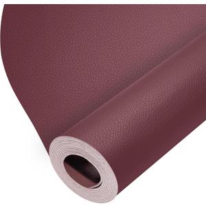 ONine Leather Repair PatchLeather Repair Tape, 12 x 48 inches Leather Repair Patch for Furniture,Vinyl Repair kitLeather Couch Patchfor Sofas,Furniture,car Seats,Chairs(Wine red-Litchi Grain)
