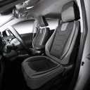 OASIS AUTO Custom Fit Seat Covers for 2013-2018 Toyota RAV4, Waterproof Faux Leather Seat Protector Cushion Rav4 Car Accessories (Full Set, Black&Gray)