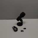 ZealSound Wireless Microphone,USB Mic for iPhone PC iPad Android Phone-Cordless Condenser Desktop Microphones with Mute Echo Monitor Volume Gain 2.4GHz for Podcast,ASMR,Gaming,YouTube Video/K66 Black