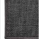 Color&Geometry Thin Door Mat Indoor Entrance Non Slip Rubber Backed, 24"x36" Indoor Door Mats for Entryway, Dirt Trapper Doormat, Washable Front Door Rugs, Charcoal Grey