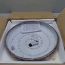 GENGXING LED Ceiling Light,Modern Dimmable Flush Mount Ceiling Light Fixture,Walnut Color Low Profile Circle Ceiling Lamp for Living Room,Entryway,Bedroom,Kitchen (19.7Inch)