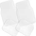 ZONETECH All Weather Full Rubber Clear Car Interior Floor Mats  4-Piece Set Clear Heavy Duty Car Interior Floor Mats (1 PACK)