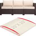 HAVARGO Couch Cushion Support for Outdoor Sagging Seat 20x20x2 Inches Couch Supports for Sagging Cushions, Quick-Drying and High Density Foam Sofa Cushion Support with Anti Slip Mesh Fabric Set of 1