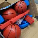 Toddler Basketball Hoop & Soccer Goal, Adjustable, 4 Balls, Indoor & Pool, 44.5X19.5X34.5cm
