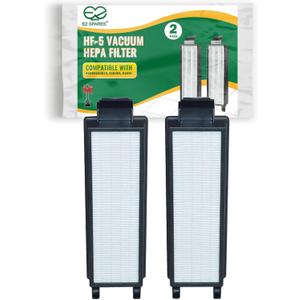 EZ SPARES 2Pcs Vacuum Cleaner Eureka HF5 HF-5 Vacuum HEPA Filter Fits Part # 61830, 61830A, 61840 WASHABLE & REUSABLE Eureka Attachment