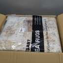 8x10 Area Rugs Living Room: Washable Large Abstract Neutral Modern Soft Rug Stain Resistant Indoor Floor Non-Slip Accent Carpet for Bedroom Nursery Playroom Dining Room Office Dorm Home- Grey Gold