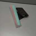 10 Hole Punch Binding Machine for Planners with 10 Multi-Color Binder Rings,30 Holes on A4,20 Holes on A5,26 Holes on B5,10 Sheet Capacity (Black)