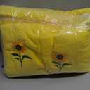 Peryiter 6 Pack Cotton Sunflower Bath Towels Set Spring Summer Yellow Towels for Bathroom, Soft and Absorbent, Contains 2 Bath Cloth, 2 Hand Cloth and 2 Wash Cloths