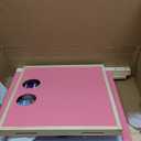 Art Easel for Kids - Adjustable Wooden Double-Sided Magnetic Whiteboard and Chalk Board with Paper Roll, 100+ Drawing Accessories - Foldable Painting Birthday Gifts for Boys Girls Ages 3-12, Pink