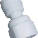MALIDA 1/4" OD Tube x 7/16"-24 UNS Tube Push to Connect Fittings for Reverse Osmosis RO water filter System Faucet Adapter (pack of 10)