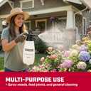 Chapin 10031 Handheld Pump Sprayer, 68oz, Multi‑Purpose, Lawn & Garden, Translucent Poly Tank, Adjustable Brass Nozzle, Thumb‑Trigger Lock & in‑Tank Filter for Fertilizer, Weed & Pest Applications