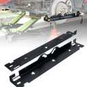Premium Wheel Alignment Tool with Hanging Holes, Stainless Steel Toe Alignment Tool Plates, Black
