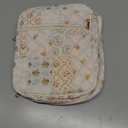 Bible Cover Case for Women Large Bible Cover with Durable Handle Quilted Bible Carrying Case for Girls Bible Study Supplies Accessories (Spliced Flower, Spliced Flower)