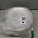 Rubtlamp 60 Pcs Gold Plastic Plates,10 inch Clear Gold Dinner Plates, Hammer Pattern Design, Fancy Clear and Gold Disposable Plates For Party