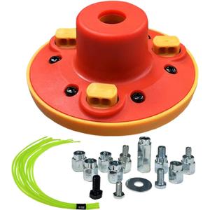 Universal Weed Eater Head, Easy Load String Trimmer Head Replacement Weed Wacker Head for Echo, Ego, Dewalt, Stihl, and Husqvarna, Includes 12pcs 1FT-0.095" Trimmer Line