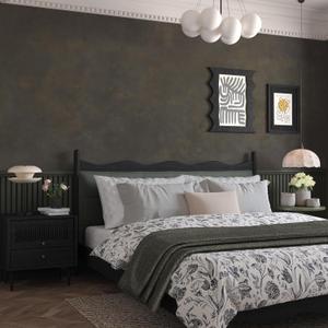 JSEVEM 16"354" Thick Darker Charcoal Tan Grey Rusty Concrete Wallpaper Peel and Stick Waterproof Metallic Brown Tan Gray Concrete Contact Paper Vinyl Adhesive Sticker for Bedroom Bathroom Gym Walls