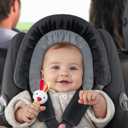 COOLBEBE New Babybody Support & Strap Covers Set for Newborn Infant Toddler- Extra Soft Stroller Cushion Pads Car Seat Insert, Perfect for Carseats, Strollers, Swings, Black