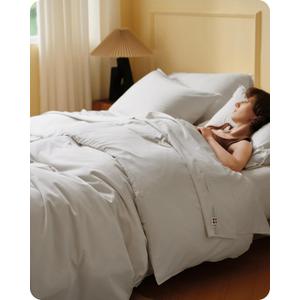 Bedsure Cooling Duvet Cover Queen Size, Cotton & Viscose Derived from Bamboo Duvet Cover Set, PureWoven Ultra-Soft, Breathable & Lightweight Home Bedding for All Seasons (Linen,90"x90")
