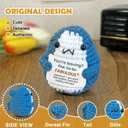 2 x Funny Farewell Gifts for Coworkers, Leaving Gifts for Women Men, Goodbye Going Away Gift for Colleague, Manager, Boss, Fine Go Be Fabulous Crochet Shark