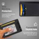 Thin RFID Blocking Full Grain Genuine Leather Slim Front Pocket Minimalist Wallet with ID Window and Cash Pocket - (SC10)