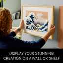 LEGO Art Hokusai The Great Wave Framed Japanese Wall Art Building Set - Unique Wall Decor for Home, Room, or Office - Fun Activity for Adults, Ages 18+ - Gift for Men and Women - 31208, Medium, Small