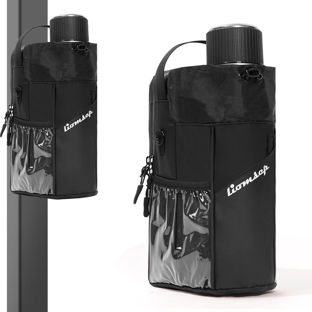 Magnetic Gym Bag for Men, Water Bottle Bag, Magnetic Water Bottle Holder, Water Bottle Sling Bag (Black)