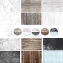 6PCS 12Patterns Photography Background Paper Wood Waterproof Food Photo Backdrop Double Sided 22X35 in, BEIYANG (All Pack)