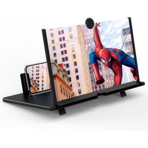 16" Screen Magnifier for Cell Phone  3D HD Magnifying Projector Screen Enlarger Expanders for Movies, Videos and Gaming  Foldable Phone Stand with Screen AmplifierCompatible with All Smartphones
