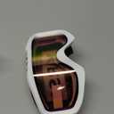 Karsaer Ski Goggles Anti-Fog Snow Goggles OTG 100% UV Protection Snowboard Goggles Bendable Dual-Lenses for Men Women Youth (Matte White Frame Pink Lens Vlt 60%)