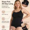 SHAPERMINT Womens Tops - Scoop Neck Cami Body Shaper for Women, Shapewear Tummy Control, Camisole Tank Tops for Women (Black, L)
