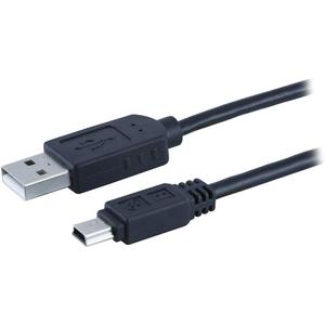 GE USB 2.0 Mini Device 6 ft. Cable, Black, 34466