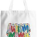 Mother's Day Mom Gifts Christmas Valentines Birthday Retirement Thanksgiving Appreciation Thank You Gift for Moms Mother Mommy Mum Mama Travel Work Shopping Grocery Floral Tote Bag