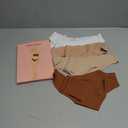 Women's Seamless Underwear High Waisted Tummy Control No Show Panties Full Coverage Stretch Briefs 4 Pack, Medium