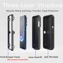 Heavy Duty Defender Case for Motorola Moto Edge 2021/5G UW, Black, Rugged, Shockproof, Dustproof, 3 in 1 Design, Military Grade Protection