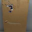 Walkers for Seniors with Seat, Lightweight Folding Space Saver Mobility Rolling Walker,Height Adjustable Standard Walker with Aluminum Frame, 5-inch Wheels, Compact Travel Walker (Silver)