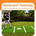 Baseball Softball Batting Mat with Home Plate 10 x 3.8 FT Turf Mat